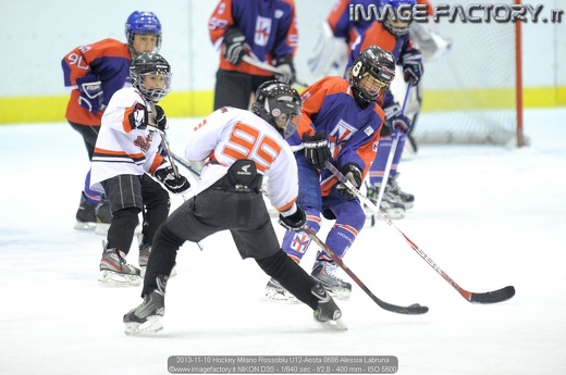 2013-11-10 Hockey Milano Rossoblu U12-Aosta 0686 Alessia Labruna